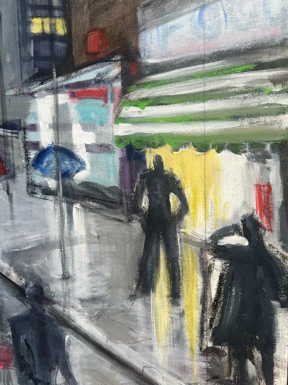 Whitechapel silhouetted people