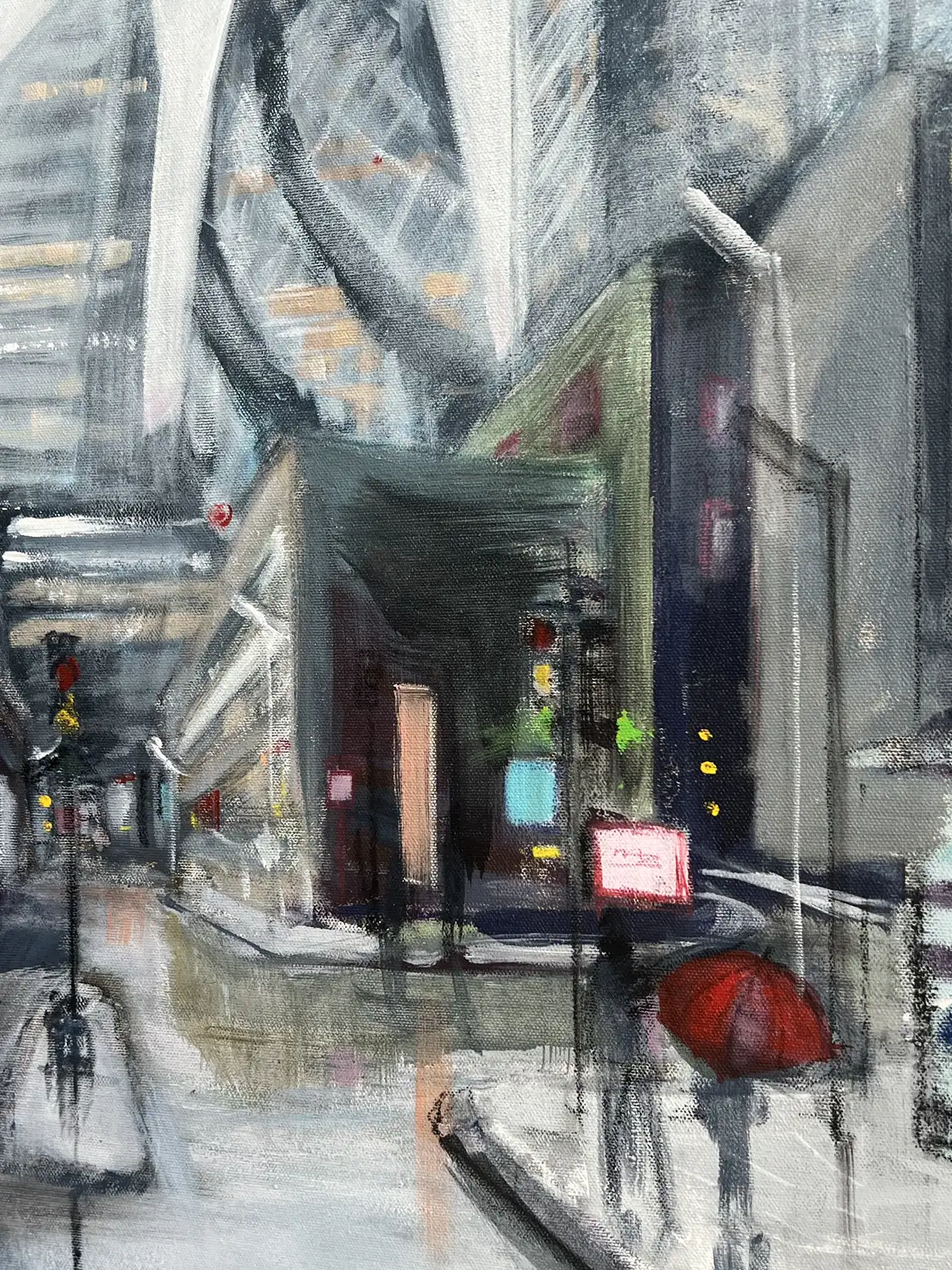 Whitechapel umbrellas And the Gherkin